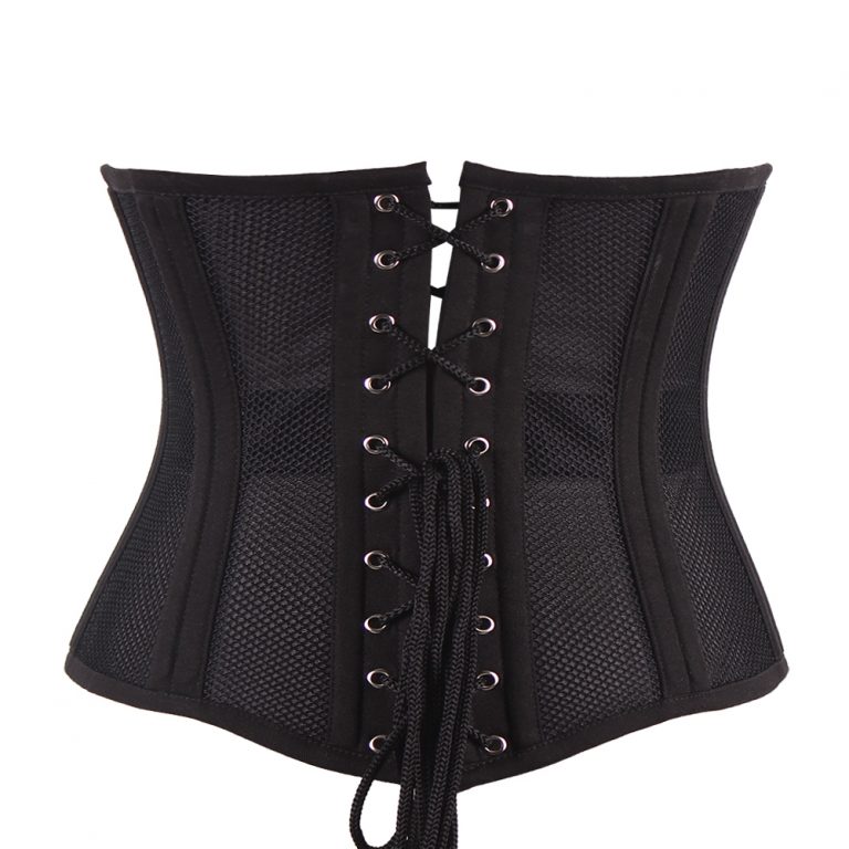 Angela mesh 24 steel boned underbust corset (4 Hook eye) 4